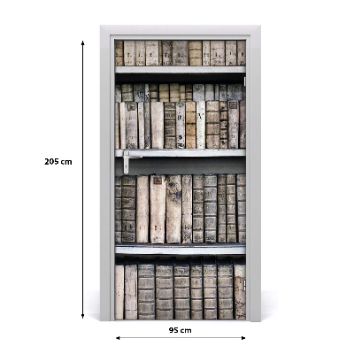 Autocolante pentru usi Raft de cărți