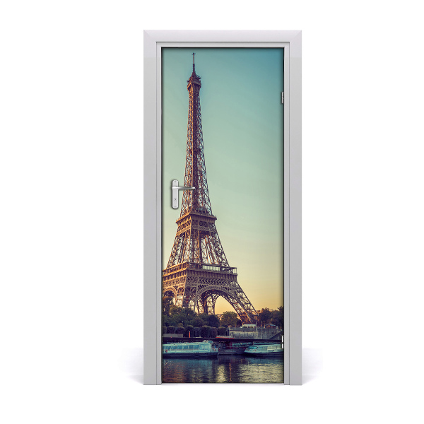 Autocolante pentru usi usa autoadeziv Turnul Eiffel