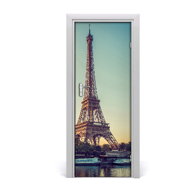 Autocolante pentru usi usa autoadeziv Turnul Eiffel