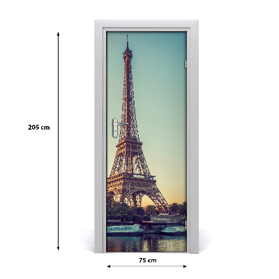 Autocolante pentru usi usa autoadeziv Turnul Eiffel