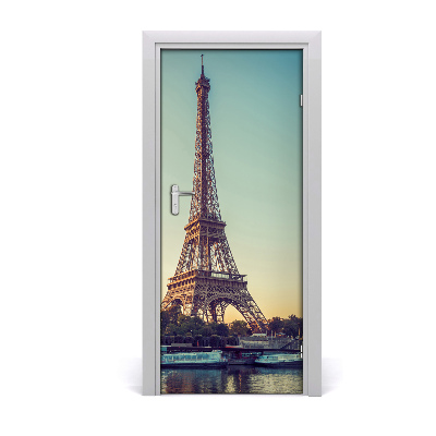Autocolante pentru usi usa autoadeziv Turnul Eiffel