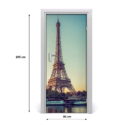 Autocolante pentru usi usa autoadeziv Turnul Eiffel