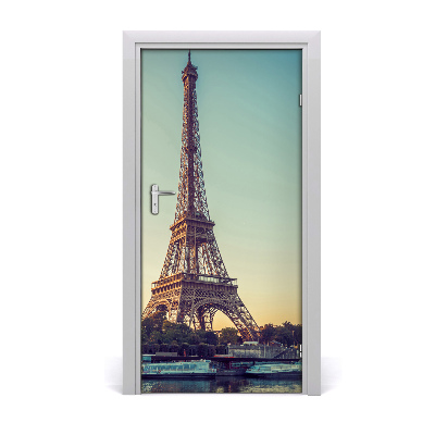 Autocolante pentru usi usa autoadeziv Turnul Eiffel