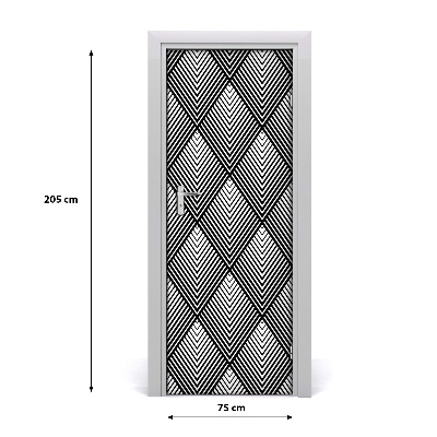 Autocolante pentru usi fundal geometrică