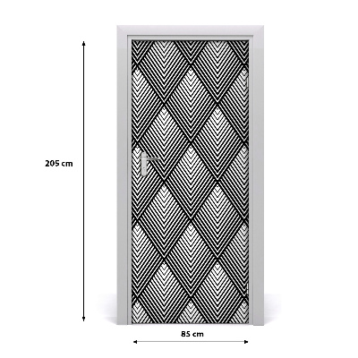 Autocolante pentru usi fundal geometrică