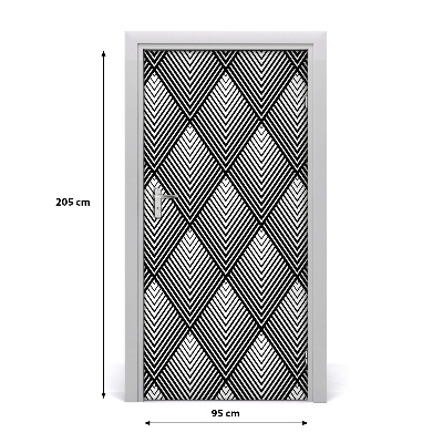 Autocolante pentru usi fundal geometrică
