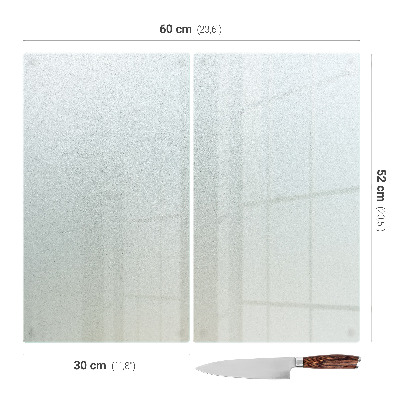 Tocător sticlă Dublă semi-transparentă