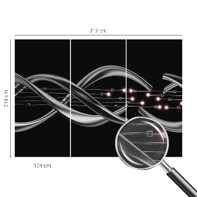 Fototapet vlies pentru dormitor Frunze verzi