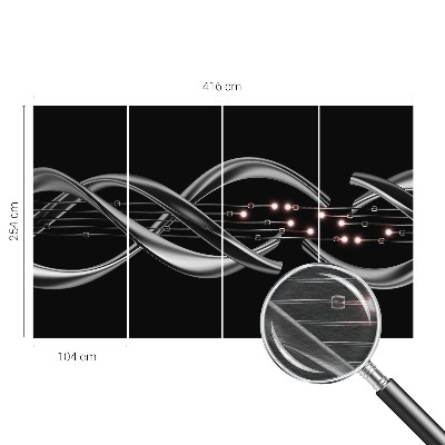 Fototapet vlies pentru dormitor Frunze verzi