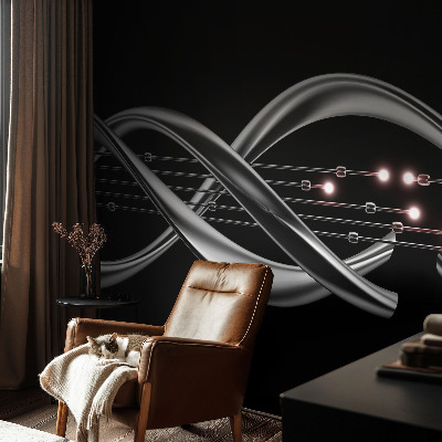 Fototapet vlies pentru dormitor Frunze verzi