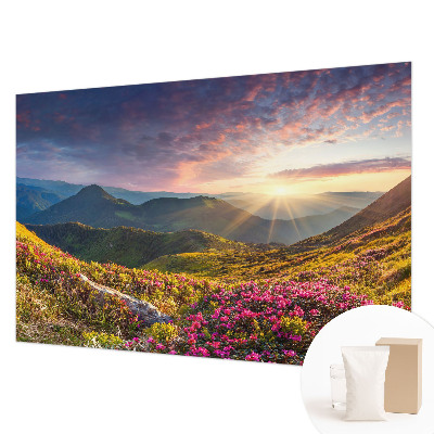 Fototapet decorativ pe perete cu valuri verzi