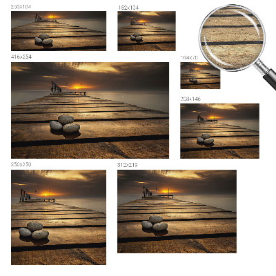 Fototapet vlies pentru living Inele de lemn