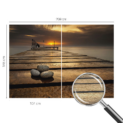 Fototapet vlies pentru living Inele de lemn