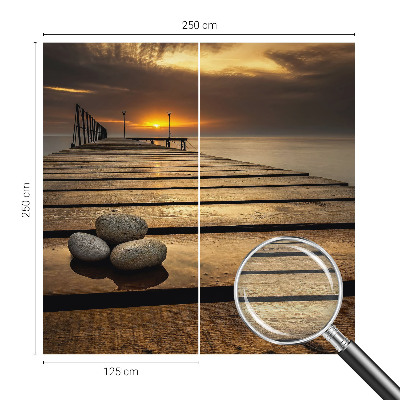 Fototapet vlies pentru living Inele de lemn