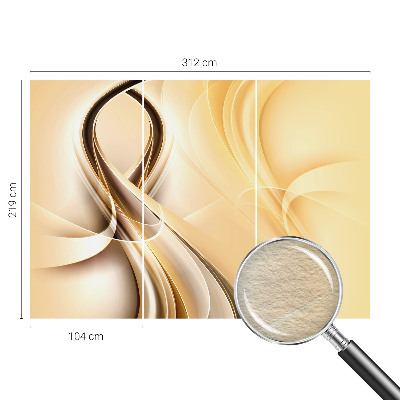 Fototapet la comandă pentru living Valuri abstracte