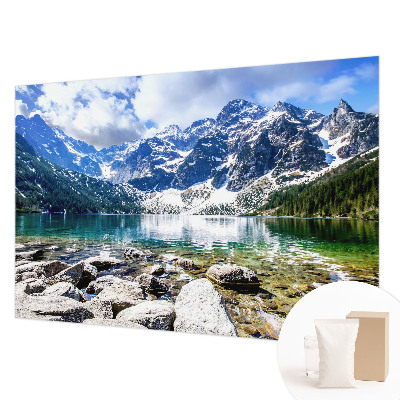 Fototapet pentru dormitor cu design în stil marmură elegant