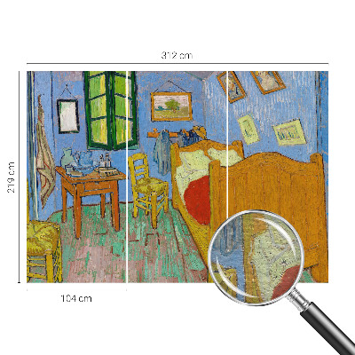 Fototapet la comandă pentru dormitor Cercuri geometrice