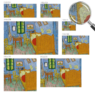 Fototapet la comandă pentru dormitor Cercuri geometrice