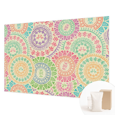 Fototapet vlies pentru living cu motive decorative de frunze