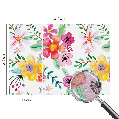 Fototapet vlies pentru copii Flori uscate