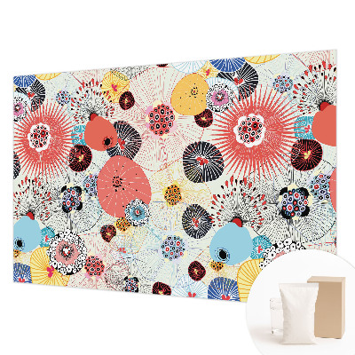 Fototapet modern pentru living cu design botanic elegant