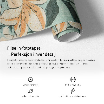 Fototapet modern pentru living Eleganță botanică