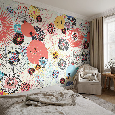 Fototapet modern pentru living Eleganță botanică