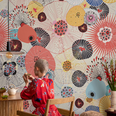 Fototapet modern pentru living Eleganță botanică