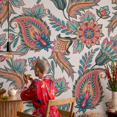 Fototapet modern la comandă Valuri albastre