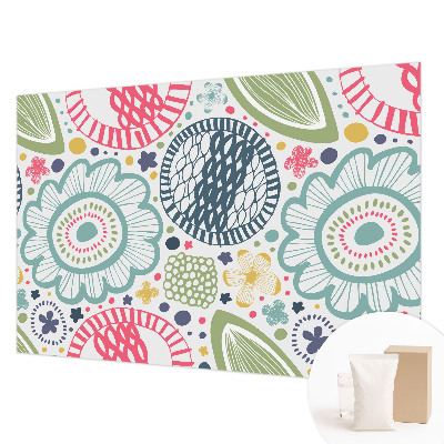 Fototapet vlies pentru dormitor cu motiv floral elegant