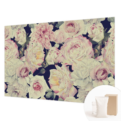 Tapet foto decorativ cu motiv floral în nuanțe fantezie