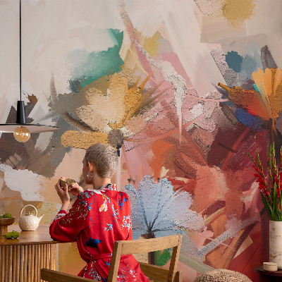 Fototapet la comandă pentru dormitor Un buchet colorat