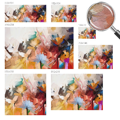 Fototapet la comandă pentru dormitor Un buchet colorat