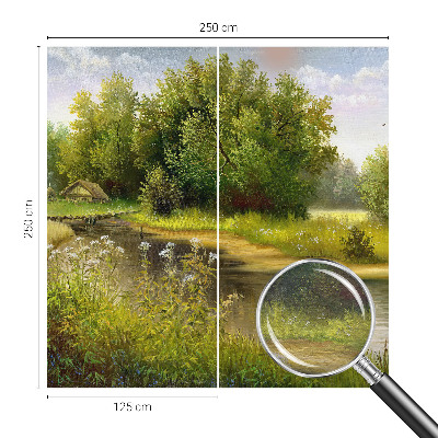 Fototapet la comandă pentru living Puncte subtile