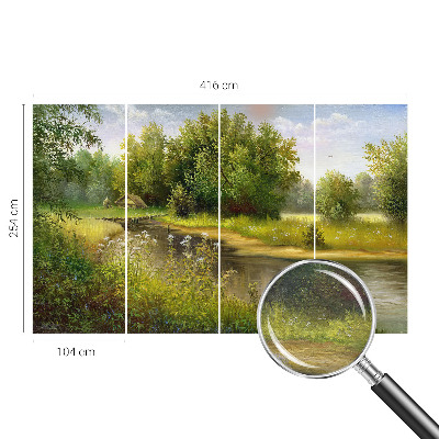 Fototapet la comandă pentru living Puncte subtile