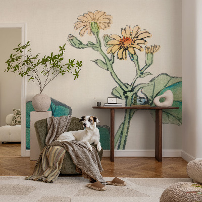 Fototapet la comandă Fluturi în pajiște