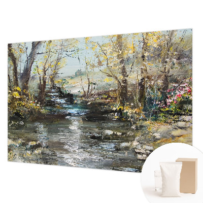 Fototapet la comandă pentru dormitor Flori vintage