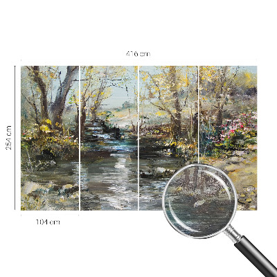 Fototapet la comandă pentru dormitor Flori vintage