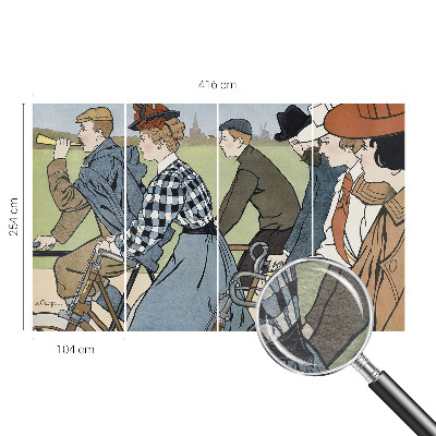 Fototapet modern Valuri colorate