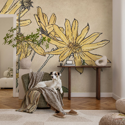 Fototapet la comandă pentru dormitor Pace verde