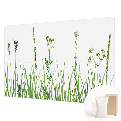 Fototapet la comandă pentru living cu modele cu frunze