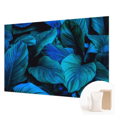 Fototapet la comandă pentru dormitor Frunze abstracte