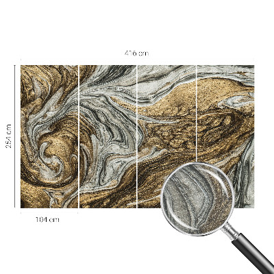 Fototapet modern pentru living Linii pastelate