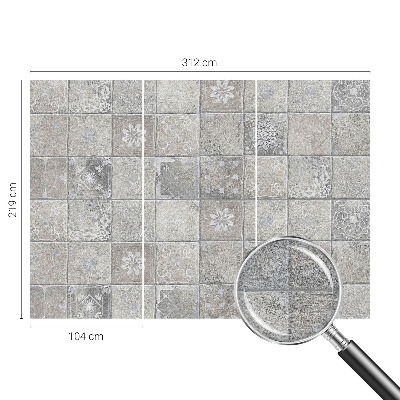 Fototapet Fețe liniare