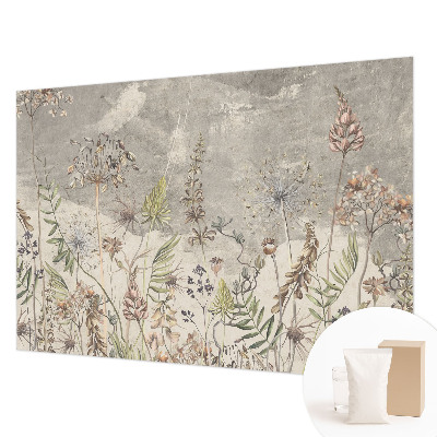 Fototapet modern pentru living Flori colorate