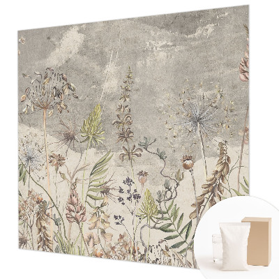 Fototapet modern pentru living Flori colorate