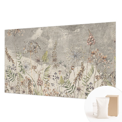Fototapet modern pentru living Flori colorate