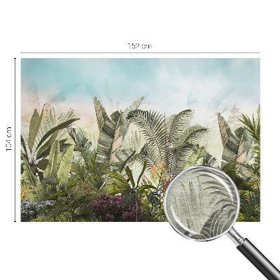 Fototapet la comandă pentru living Flori romantice