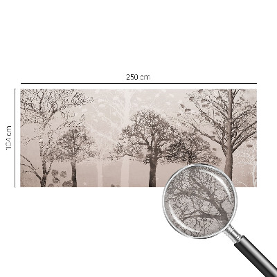 Fototapet vlies pentru living Flori subtile