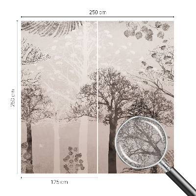 Fototapet vlies pentru living Flori subtile